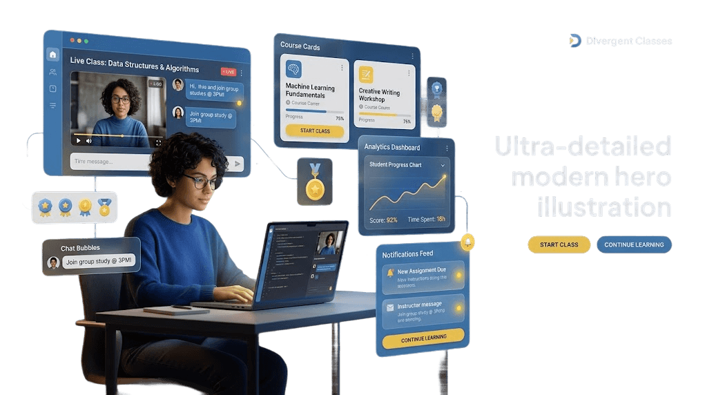 Divergent LMS illustration